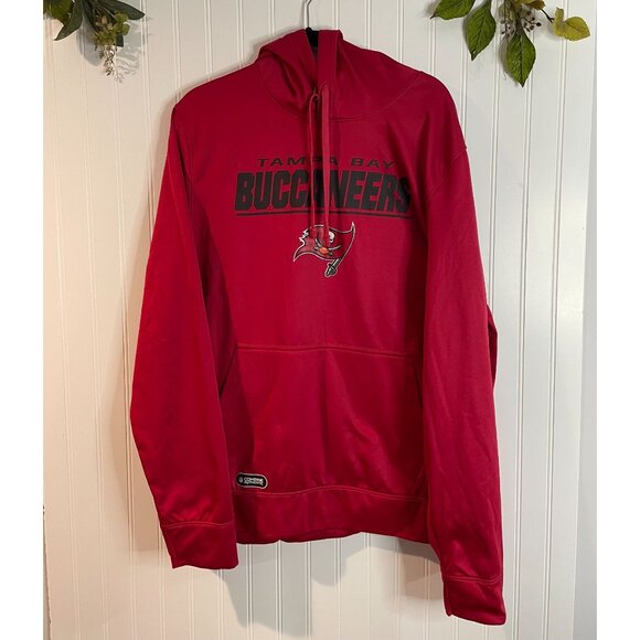 Tampa Bay Buccaneers Red Hoodie NFL Combine Authentic New Era Team Apparel XL - Picture 1 of 14